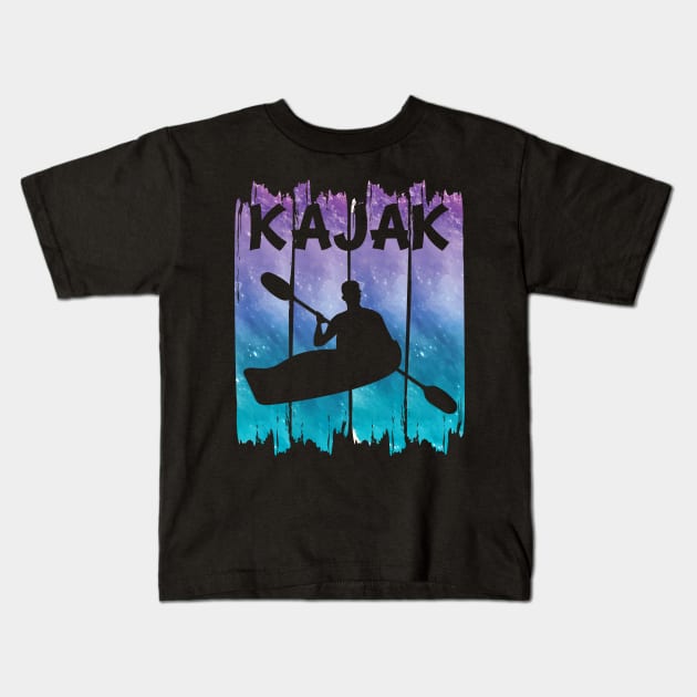 Kayak Canoe Boating Kids T-Shirt by POS